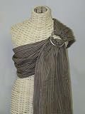 Maya Wrap Lightly Padded Sling MEDIUM (Brown Stripe-8)