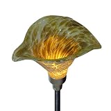 Tools & Hardware : Allsop Firefly Solar Garden Art with Glass Calla Lily