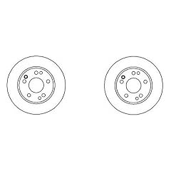 Bremsscheiben vorne Vorderachse Mercedes W201 190 E+D