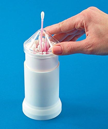Set of 2 Pop Up Cotton Swab Dispenser Q-Tip Holder Organizer