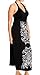 eVogues Plus Size Maxi Cocktail Cruise Halter Dress with Embroidery Print Detail