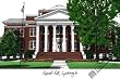 Lynchburg College Lithograph 14x10 Unframed Lithograph