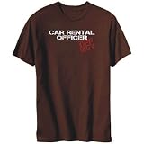 Car Rental Officer - Off Duty Brown T-Shirt Mens'