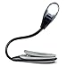 Book Light for Reading in Bed At Night with Sure Grip Clamp, Flexible Neck and Bonus Travel Bag - Best LED Clip On Lights for Kids, Study, or Hobby Craft - Perfect for Paperback & Hardcover Books
