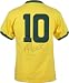 Pele Autographed Jersey | Details: Brazillian Squad Yellow #10 Jersey with CBD Logo