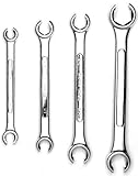【並行輸入品】Powerbuilt 640185 SAE Flare Nut Wrench Set 4-Piece