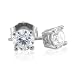 EGL Certified 14k White or Yellow Gold Diamond Stud Earrings (GH, SI3-I1, 0.50 carat) - Money Back Guarantee