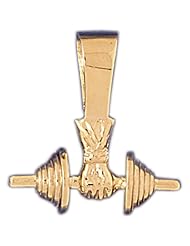 CleverEves 14K Gold Pendant 3-D Bodybuilding 6.2 - Gram(s)