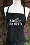 Black "King of the Grill" Embroidered Apron
