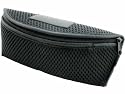 Black Mesh Zipper Glasses Sunglasses Case W/ Belt Loops