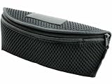 IMAGE OF G&G Black Mesh Zipper Glasses Sunglasses Case W/ Belt Loops
