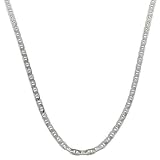 Gorgeous Solid 925 Sterling Silver Mariner Link Chain