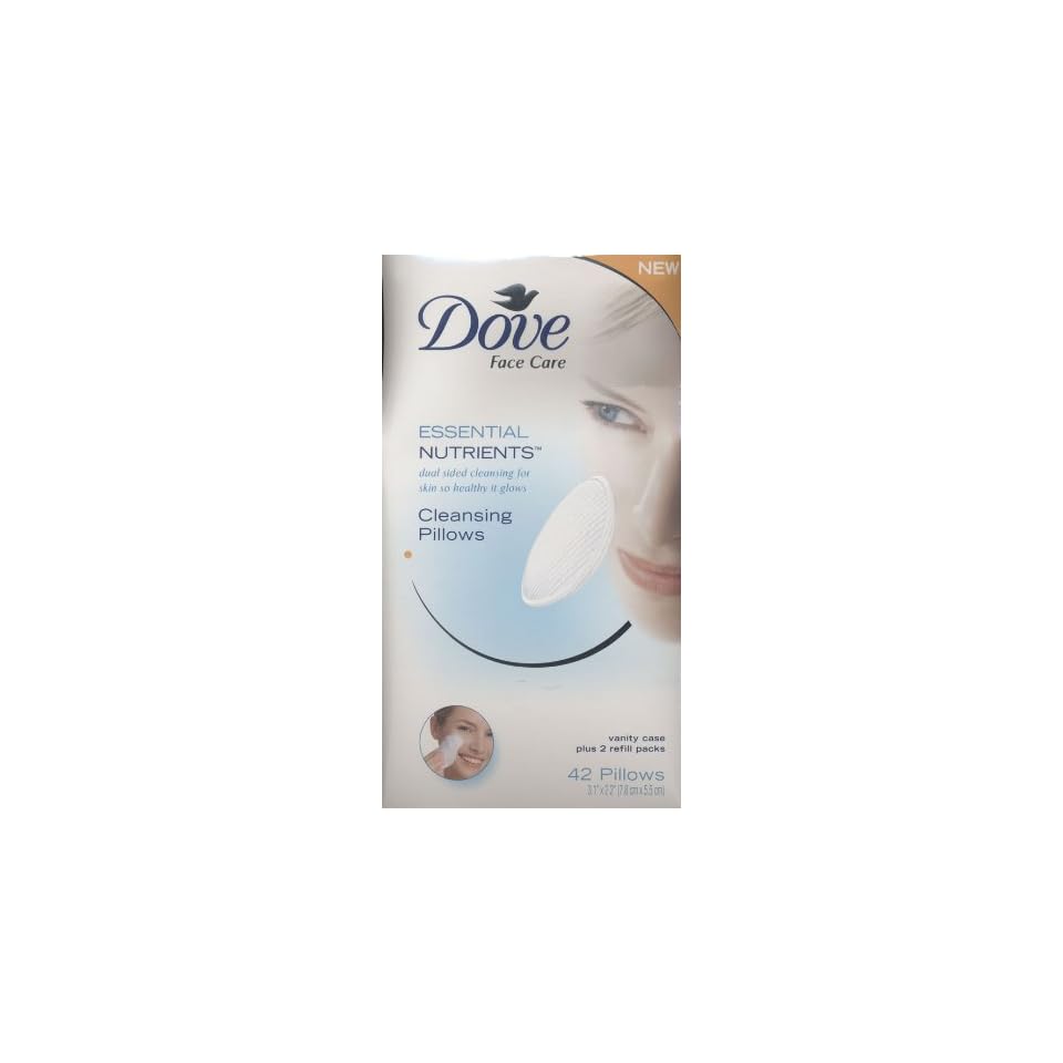 Dove Face Care Essential Nutrients Cleansing Pillows Vanity Case