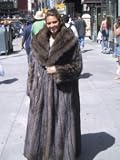 DRAMATIC NEW RUSSIAN SABLE FUR COAT sz12 #22223