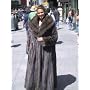 DRAMATIC NEW RUSSIAN SABLE FUR COAT FURS sz12 #22223