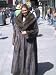 DRAMATIC NEW RUSSIAN SABLE FUR COAT FURS sz12 #22223