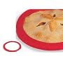 William Bounds Sili Gourmet Reusable Silicone Pie Crust Protector, Red