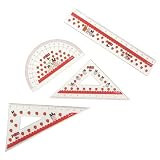 明治《アポロチョコレート》定規セット（三角定規2個+直定規+分度器）（文房具）通販