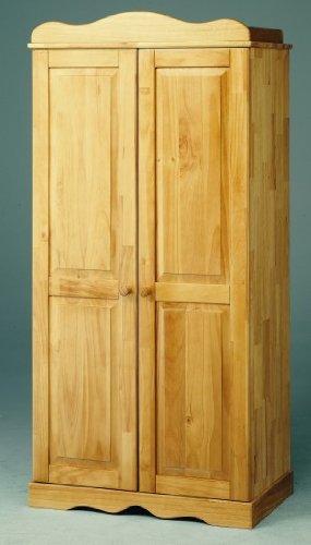 Kleiderschrank 2- türig – Pinie massiv / natur zum Kinderzimmer TINA