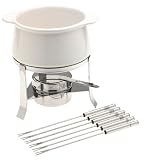 Chantal 1-3 4-Cup Ceramic Fondue Set, White by Chantal
