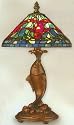 Asian Spouting Koi Tiffany Table Lamp