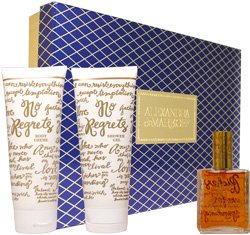 No Regrets by Alexandra de Markoff for Women Living Well 3 Piece Set Includes: 1.9 oz Eau de Toilette Spray + 6.7 oz Body Creme + 6.7 oz Shower Gel No Regrets by Alexandra de Markoff for Women Living Well 3 Piece Set Includes: 1.9 oz Eau de Toilette Spray + 6.7 oz Body Creme + 6.7 oz Shower Gel
