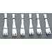 Kristina Stainless Steel Kitchen Accessories Cutlery Fork Set of 6