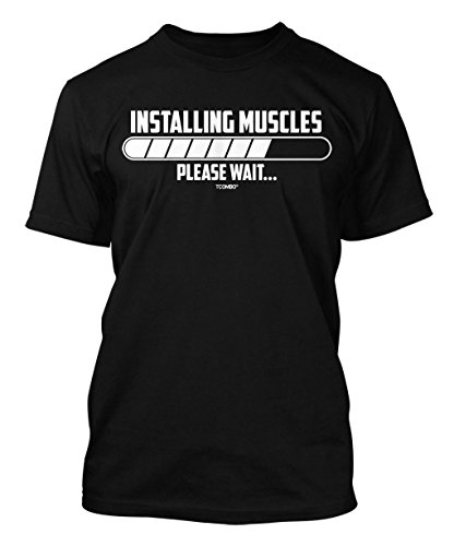 Installing Muscle - Please Wait Men's T-shirt