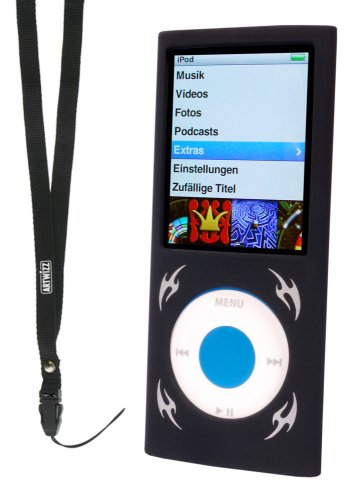Artwizz SeeJacket Silikon Tattoo f&uuml;r Apple iPod nano 4. Gen schwarz
