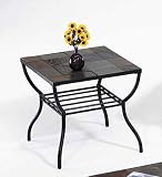 Stone Top End Table By Acme Furniture