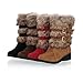 Charm Foot Fashion Faux-fur Womens Low Heel High Top Snow Boots