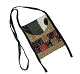 Guinea Fowl Potato Print Passport Holder/Shoulder Bag