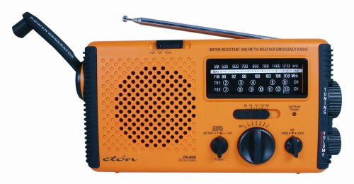 Eton FR400 Hand Crank Radio and Power Generator (Orange)