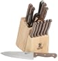 Sabatier Walnut Precision 14-Piece Stainless-Steel Knife Block Set