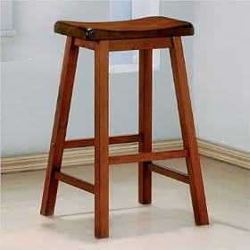 Aloha 29 Bar Stool in Oak [Set of 2] by Wildon Home