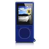 yooZoo Silicone Skin Case Pack for Microsoft Zune 4 & 8 Flash Players with Armband, Screen Protector, Lanyard, and Belt Clip - Horizon Blue