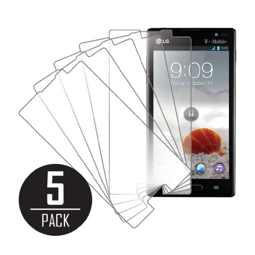 LG Optimus L9 Screen Protector Cover, MPERO 5 Pack of Clear Screen Protectors for LG Optimus L9 P769