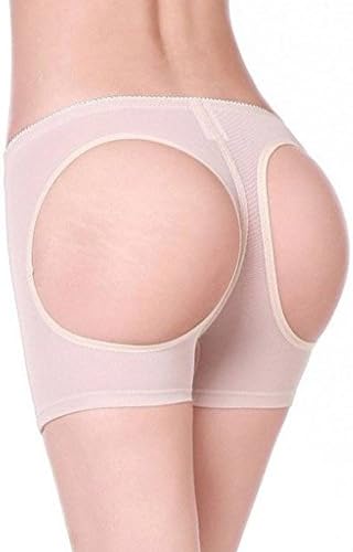 Shinedo Women's Butt Lifter Boy Shapewear Butt Enhancer Control Panty, Khaki, Medium
