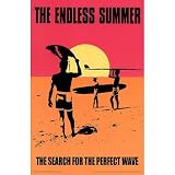 The Endless Summer Movie (The Search for the Perfect Wave) Poster Print - 11x17 custom fit with RichAndFramous Black 11 inch Poster Hangers