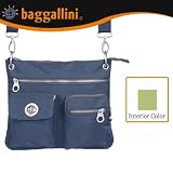 baggillini Handbags | Sydney Bag ICBS475 Steel Blue - Leaf Green
