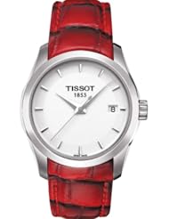 Tissot T0352101601101 Watch Couturier Ladies - White Dial Stainless Steel Case Quartz Movement