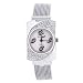 Flaunt It Ladies Silver Mop Dial Analogue Cuff Bangle Watch - FLT053/A