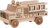 Natural Unfinished Classic Fire Truck