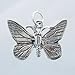 Double Sided Butterfly Charm or Pendant in Sterling Silver, #11445