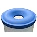 Dixie Poly RC-55 Polyethylene Recycling Lid, For Metal or Plastic 55-gallon Drum, 24" Outside Diameter x 4-3/16" Height, Blue