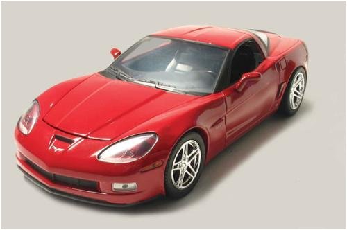 2007 C6 Z06 Victory Red Corvette 1/24 Scale Diecast Car