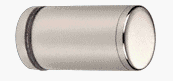 CRL Cylinder Style Polished Nickel Finish Single-Sided Shower Door Knob