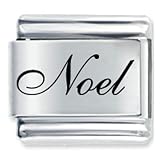 Name Noel Italian Charms Bracelet Link
