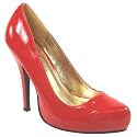 Womens High Heel Patent Consealed Platform Shoes