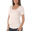 Liz Lange&reg; Slub Scoop Tee - True White